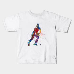 watercolor field hockey Kids T-Shirt